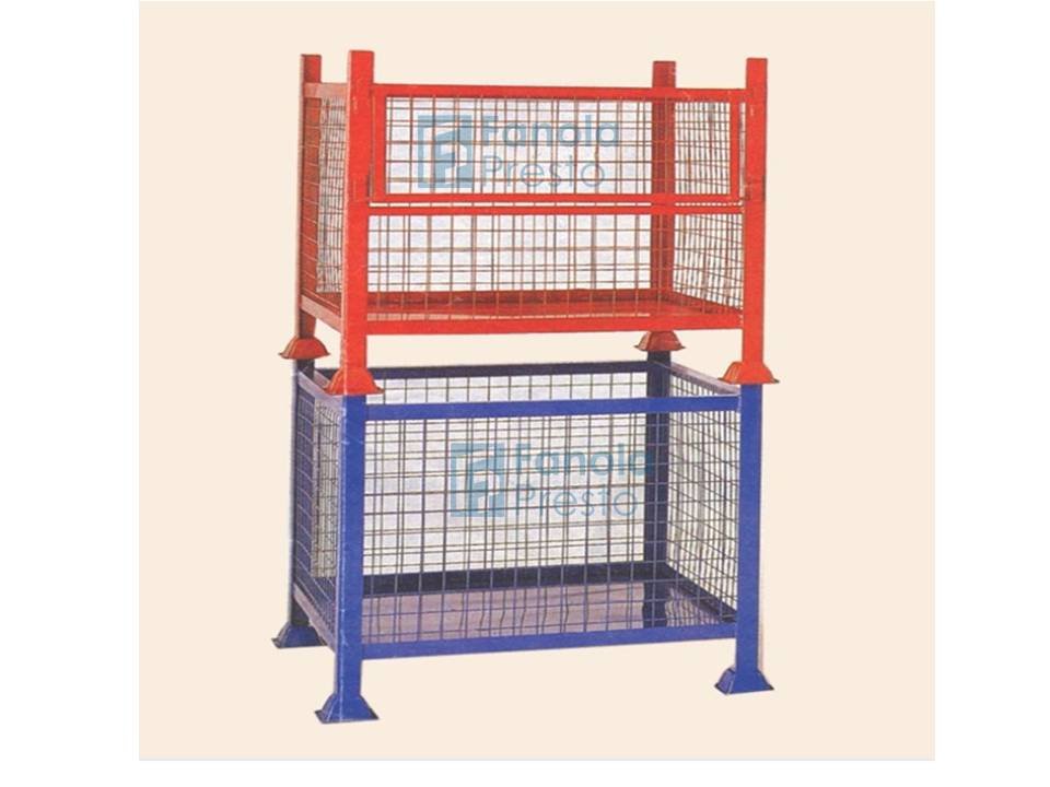 6.COLLASIBLE STAKABLE CAGE BIN