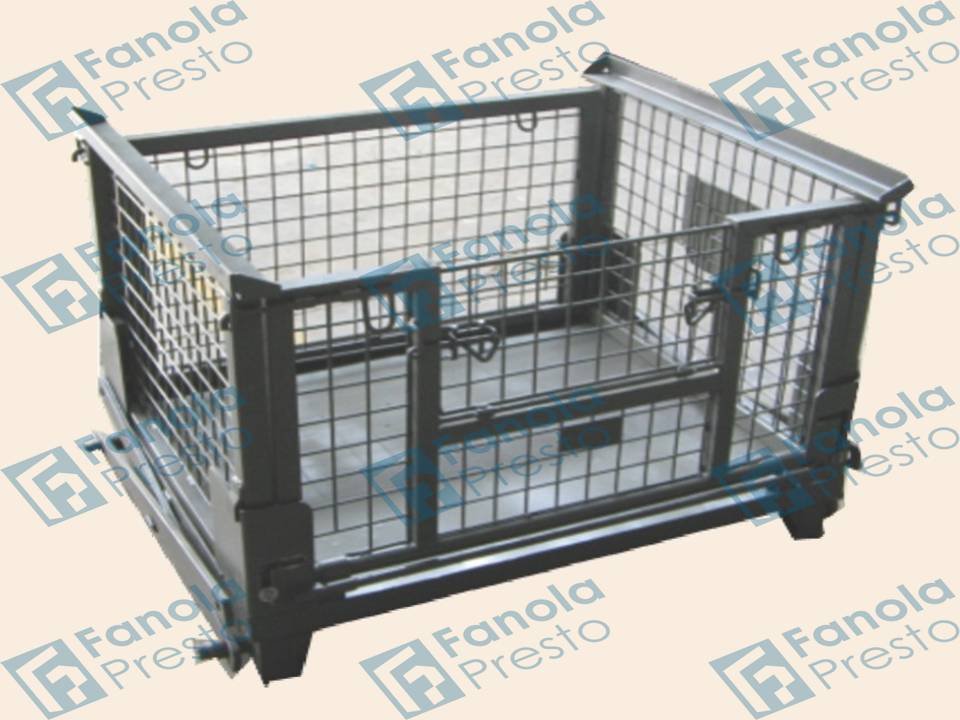 Wire Mesh Pallet with Stacking Legs | Industrial Warehouse Solution - Image 6
