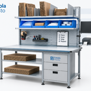 Packing Workstation for Ecommerce Warehouse Fulfillment