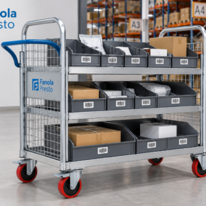 Order Pickup Trolley | Industrial Material Handling